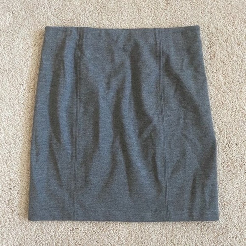 Aritzia Talula Mini Pencil Skirt Gray